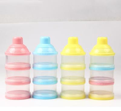 【廣州廠家專業生產 便攜粉格 三層透明奶粉盒 喂養餐具】價格_廠家_圖片